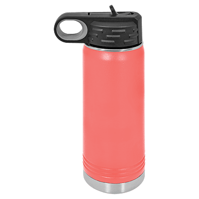 Personalized Polar Camel 20 oz. Coral Water Bottle