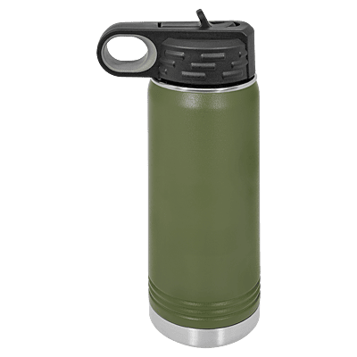 Personalized Polar Camel 20 oz. Olive Green Water Bottle