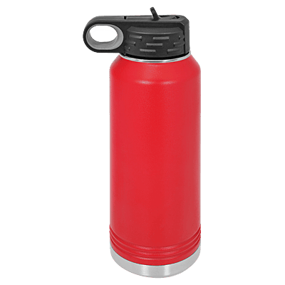 Personalized Polar Camel 32 oz. Red Water Bottle