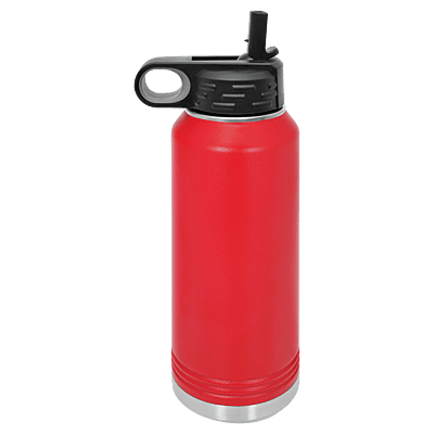 Personalized Polar Camel 32 oz. Red Water Bottle