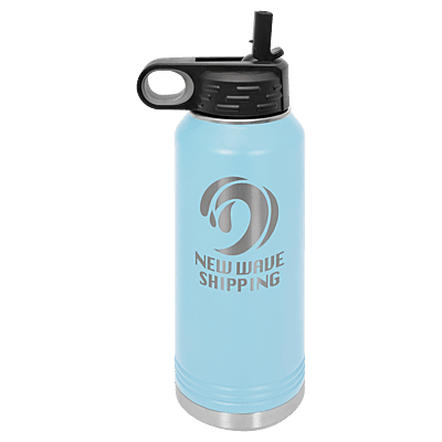 Personalized Polar Camel 32 oz. Light Blue Water Bottle