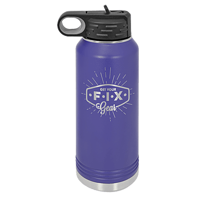 Personalized Polar Camel 32 oz. Purple Water Bottle