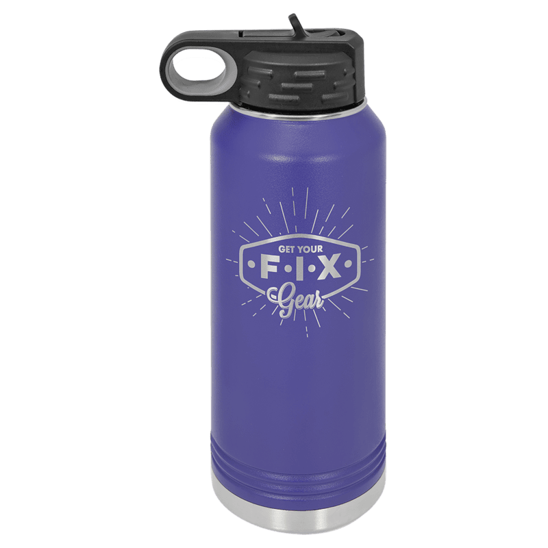 Personalized Polar Camel 32 oz. Purple Water Bottle