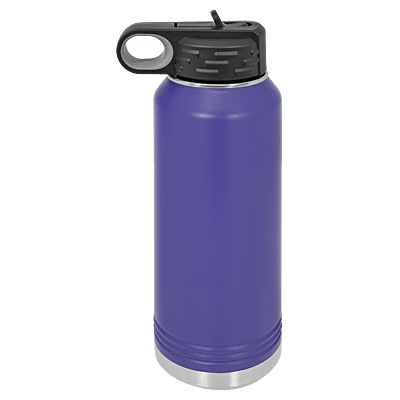 Personalized Polar Camel 32 oz. Purple Water Bottle