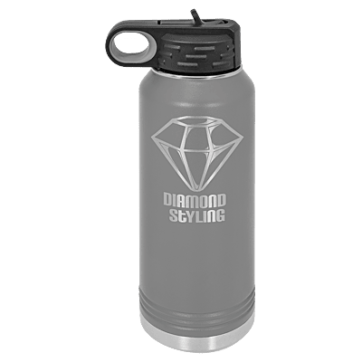 Personalized Polar Camel 32 oz. Dark Gray Water Bottle