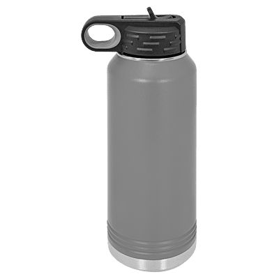 Personalized Polar Camel 32 oz. Dark Gray Water Bottle