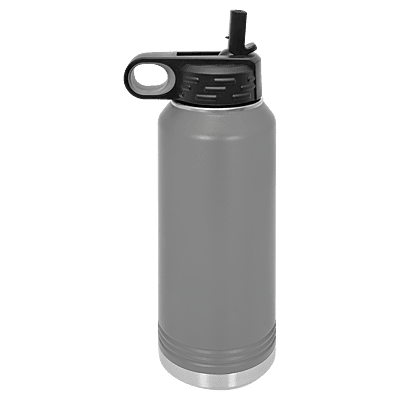 Personalized Polar Camel 32 oz. Dark Gray Water Bottle