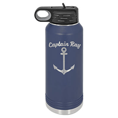 Polar Camel 32 oz. Navy Blue Stainless Steel Water Bottle