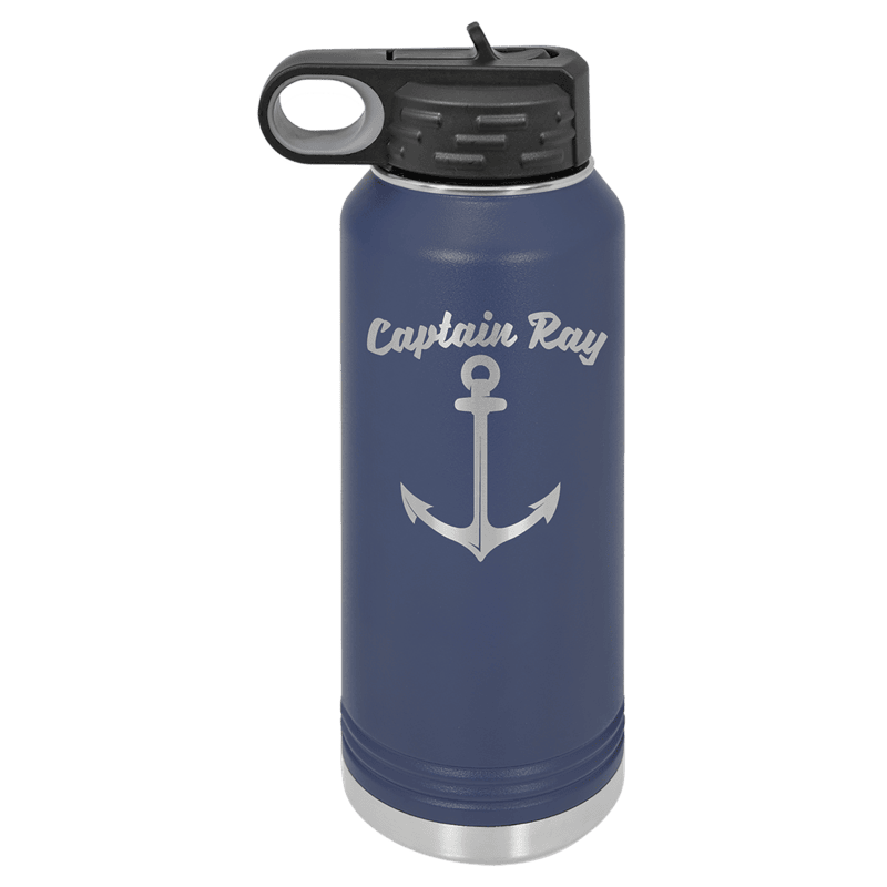 Polar Camel 32 oz. Navy Blue Stainless Steel Water Bottle