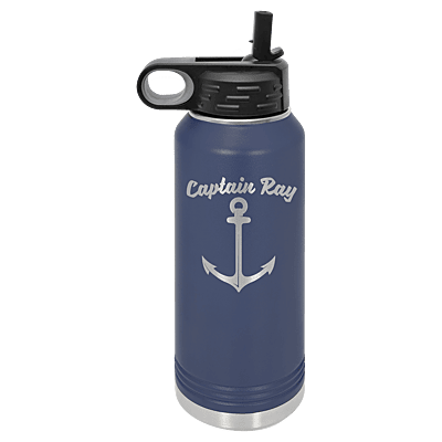 Polar Camel 32 oz. Navy Blue Stainless Steel Water Bottle