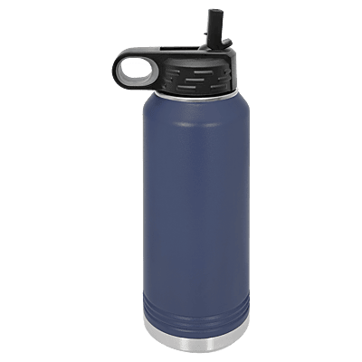 Polar Camel 32 oz. Navy Blue Stainless Steel Water Bottle