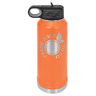 Personalized Polar Camel 32 oz. Orange Water Bottle