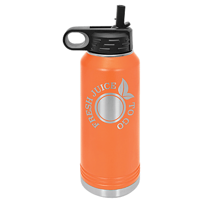 Personalized Polar Camel 32 oz. Orange Water Bottle