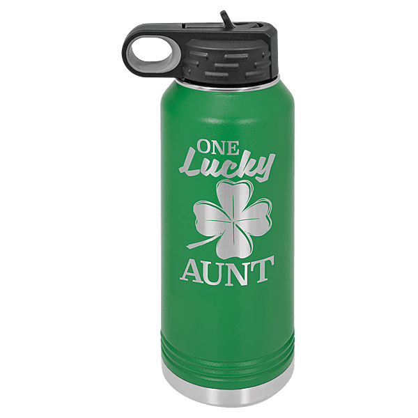 Personalized Polar Camel 32 oz. Green Water Bottle