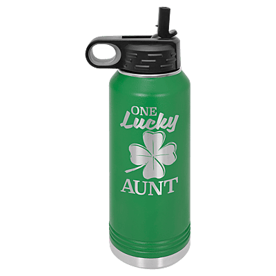 Personalized Polar Camel 32 oz. Green Water Bottle