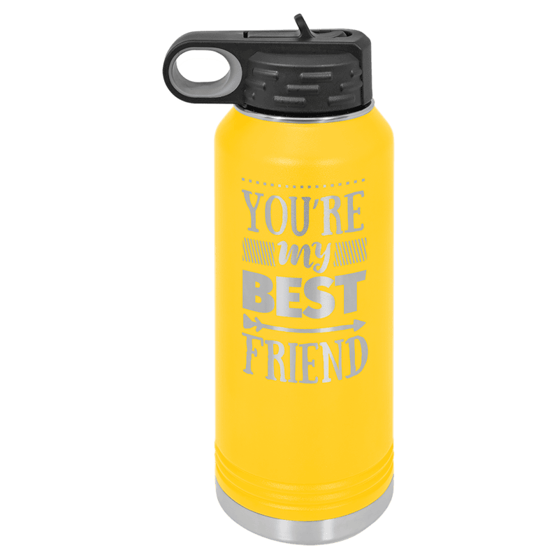 Personalized Polar Camel 32 oz. Yellow Water Bottle