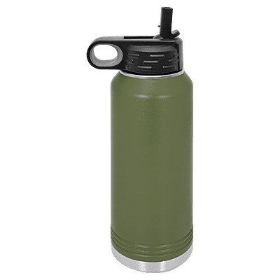 Personalized Polar Camel 32 oz. Olive Green Water Bottle