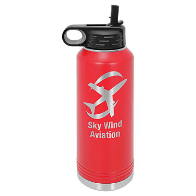 Personalized Polar Camel 40 oz. Red Water Bottle