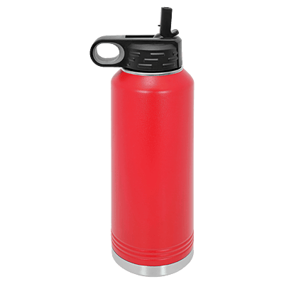 Personalized Polar Camel 40 oz. Red Water Bottle
