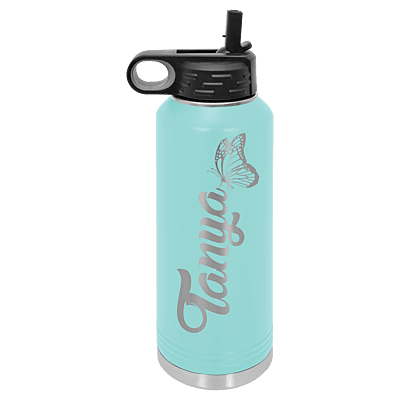 Personalized Polar Camel 40 oz. Teal Water Bottle