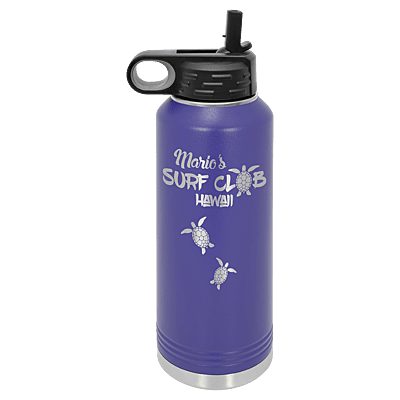 Personalized Polar Camel 40 oz. Purple Water Bottle
