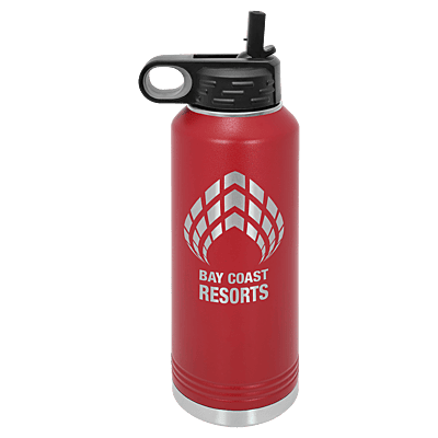 Personalized Polar Camel 40 oz. Maroon Water Bottle