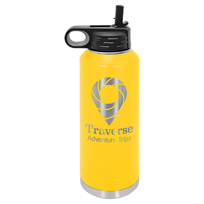 Personalized Polar Camel 40 oz. Yellow Water Bottle