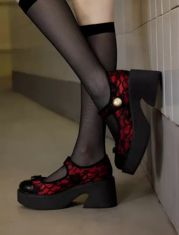 Laced Platform Thick Heel NEW