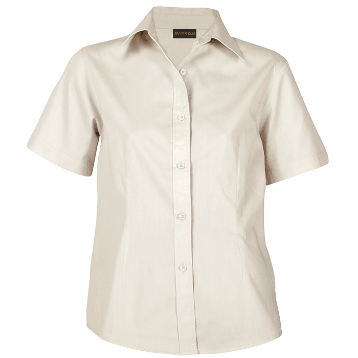 Brushed Cotton Twill Short Sleeve Lounge Shirt