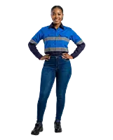Hi-Viz Vented Workshirt Ladies