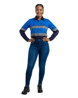 Hi-Viz Vented Workshirt Ladies