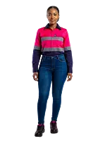 Hi-Viz Vented Workshirt Ladies