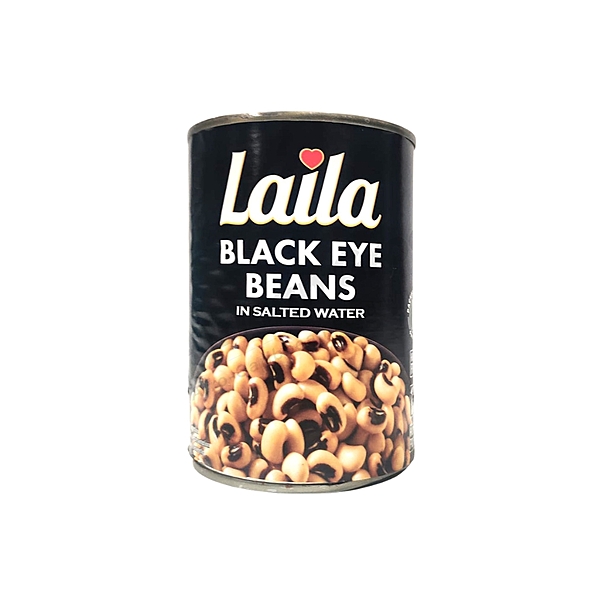 24062     Laila Black Eye Beans 400g X 12