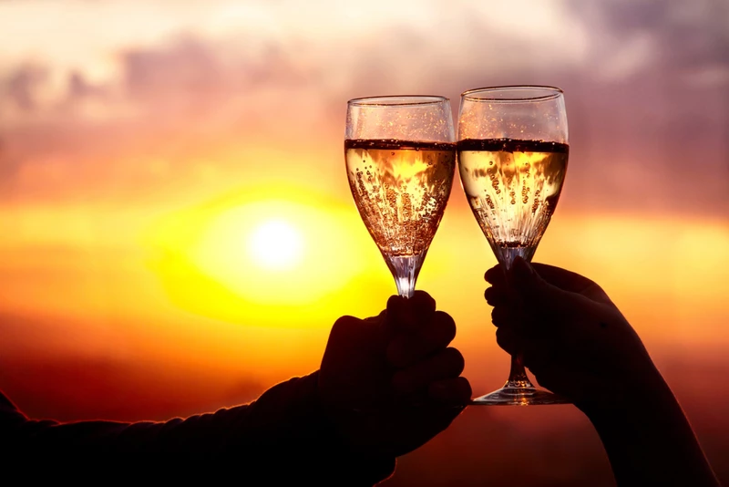 Bubbly Sunset Sail