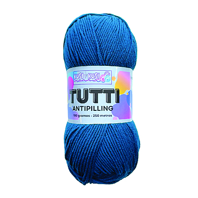 Lana Acrílica Tutti Col 431 Azul Petroleo Paquete X 5 ovillos X 100 gramos