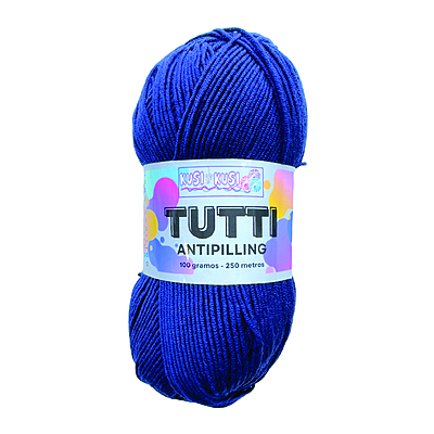 Lana Acrílica Tutti Col 432 Azul Oscuro Paquete X 5 ovillos X 100 gramos
