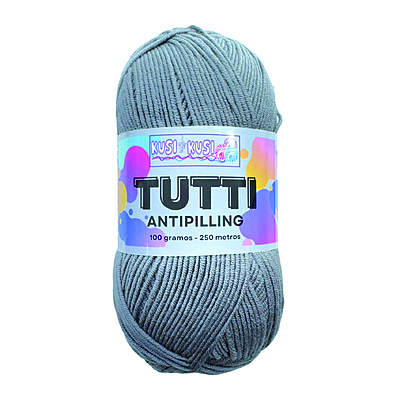 Lana Acrílica Tutti Col 434 Gris Medio Paquete X 5 ovillos X 100 gramos