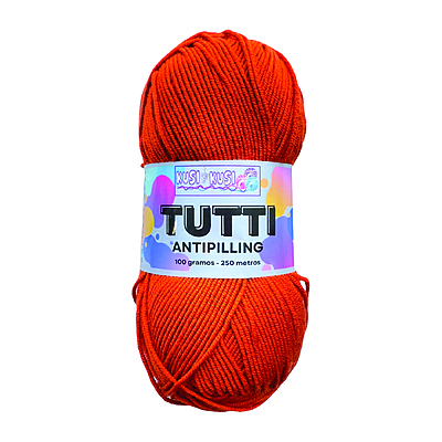 Lana Acrílica Tutti Col 440 Naranja Paquete X 5 ovillos X 100 gramos