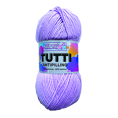 Lana Acrílica Tutti Col 444 Lila Paquete X 5 ovillos X 100 gramos