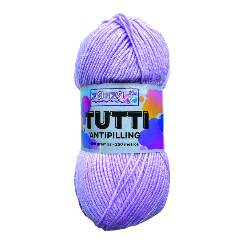 Lana Acrílica Tutti Col 444 Lila Paquete X 5 ovillos X 100 gramos