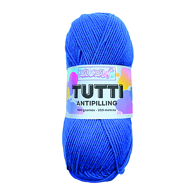 Lana Acrílica Tutti Col 456 Azul Rey Paquete X 5 ovillos X 100 gramos