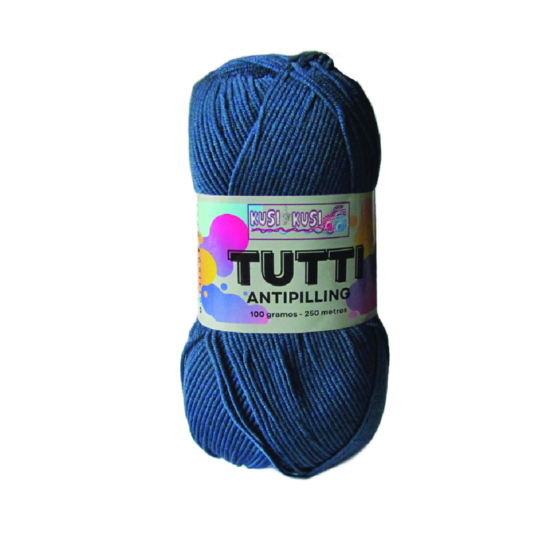 Lana Acrílica Tutti Col 460 Azul Navy Paquete X 5 ovillos X 100 gramos Lana Acrílica Tutti Col 460 Azul Navy Paquete X 5 ovillos X 100 gramos