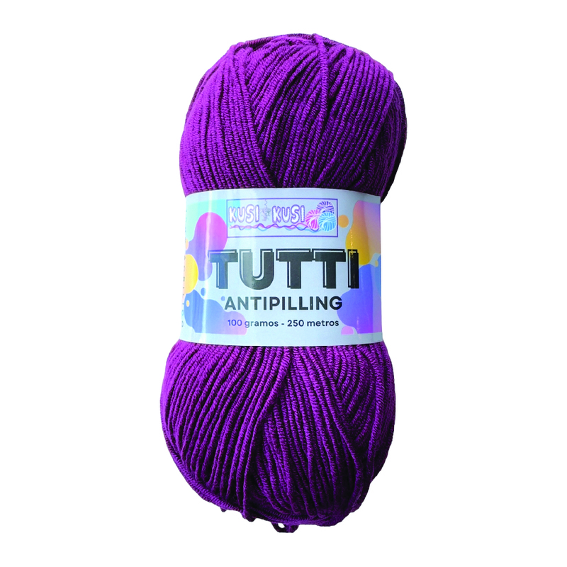 Lana Acrílica Tutti Col 498 Berenjena Paquete X 5 Ovillos X 100 Gramos Lana Acrílica Tutti Col 498 Berenjena Paquete X 5 Ovillos X 100 Gramos