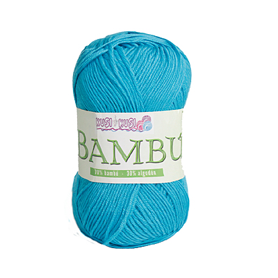 Lana Bambu Col 913 Azul Indigo Paquete X 6 Ovillos X 50Gramos