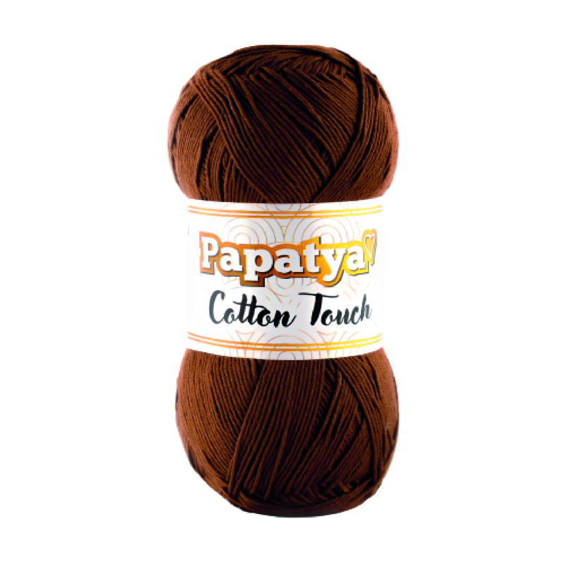 Lana Cotton Touch Col 0140 Café Paquete X 10 ovillos X 50 Gramos Lana Cotton Touch Col 0140 Café Paquete X 10 ovillos X 50 Gramos