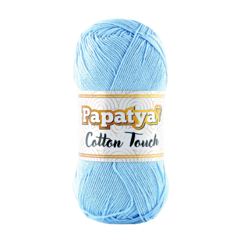 Lana Cotton Touch Col 0420 Azul Bebe Paquete X 10 ovillos X 50Gramos Lana Cotton Touch Col 0420 Azul Bebe Paquete X 10 ovillos X 50Gramos
