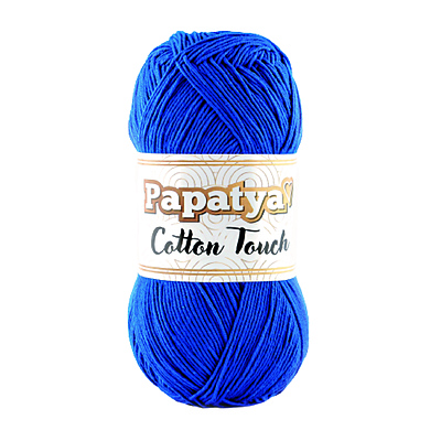 Lana Cotton Touch Col 0460 Azul Rey Paquete X 10 ovillos X 50Gramos