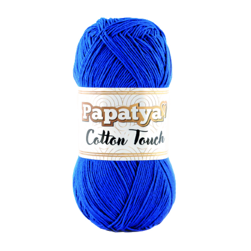 Lana Cotton Touch Col 0460 Azul Rey Paquete X 10 ovillos X 50Gramos Lana Cotton Touch Col 0460 Azul Rey Paquete X 10 ovillos X 50Gramos