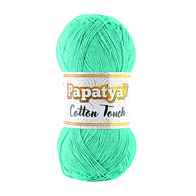 Lana Cotton Touch Col 0670 Aguamarina Paquete X 10 ovillos X 50Gramos