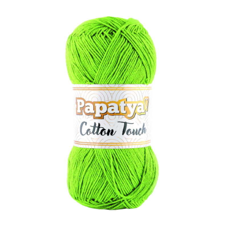 Lana Cotton Touch Col 0750 Verde Limón Paquete X 10  ovillos X 50Gramos Lana Cotton Touch Col 0750 Verde Limón Paquete X 10  ovillos X 50Gramos